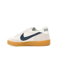 hellbeige Leder niedrige Sneakers von Nike