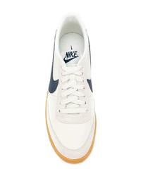 hellbeige Leder niedrige Sneakers von Nike