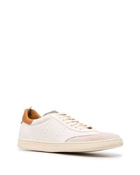 hellbeige Leder niedrige Sneakers von Officine Creative