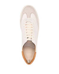 hellbeige Leder niedrige Sneakers von Officine Creative