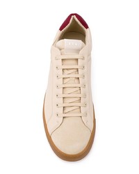 hellbeige Leder niedrige Sneakers von Etq.