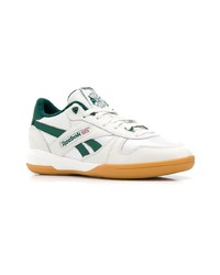 hellbeige Leder niedrige Sneakers von Reebok