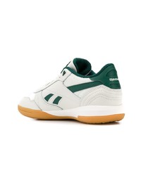 hellbeige Leder niedrige Sneakers von Reebok