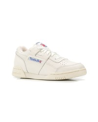 hellbeige Leder niedrige Sneakers von Reebok