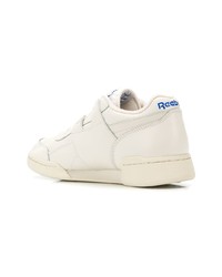 hellbeige Leder niedrige Sneakers von Reebok