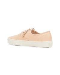 hellbeige Leder niedrige Sneakers von Vans