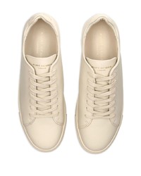 hellbeige Leder niedrige Sneakers von Kurt Geiger London