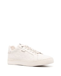 hellbeige Leder niedrige Sneakers von Coach