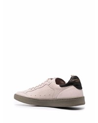 hellbeige Leder niedrige Sneakers von Officine Creative