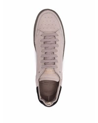 hellbeige Leder niedrige Sneakers von Officine Creative