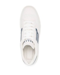 hellbeige Leder niedrige Sneakers von Bally