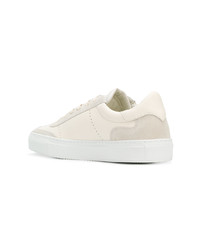 hellbeige Leder niedrige Sneakers von Philippe Model