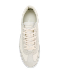 hellbeige Leder niedrige Sneakers von Philippe Model