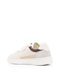 hellbeige Leder niedrige Sneakers von Axel Arigato