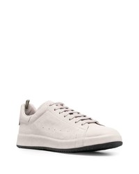 hellbeige Leder niedrige Sneakers von Officine Creative