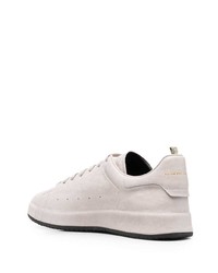 hellbeige Leder niedrige Sneakers von Officine Creative