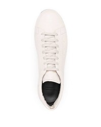 hellbeige Leder niedrige Sneakers von Officine Creative