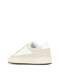 hellbeige Leder niedrige Sneakers von Common Projects