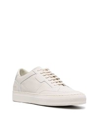 hellbeige Leder niedrige Sneakers von Common Projects