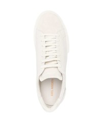 hellbeige Leder niedrige Sneakers von Axel Arigato