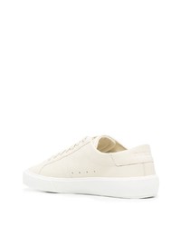 hellbeige Leder niedrige Sneakers von Diesel