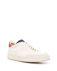 hellbeige Leder niedrige Sneakers von Officine Creative