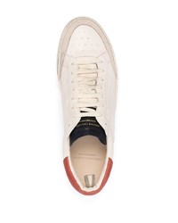 hellbeige Leder niedrige Sneakers von Officine Creative