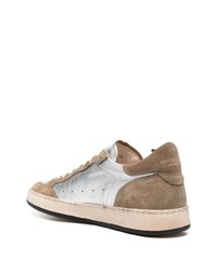 hellbeige Leder niedrige Sneakers von Officine Creative