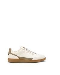 hellbeige Leder niedrige Sneakers von Marc O'Polo