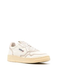 hellbeige Leder niedrige Sneakers von AUTRY