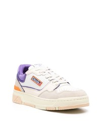 hellbeige Leder niedrige Sneakers von AUTRY