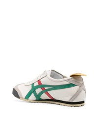 hellbeige Leder niedrige Sneakers von Asics