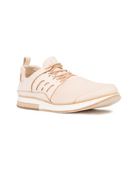 hellbeige Leder niedrige Sneakers von Hender Scheme