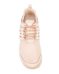 hellbeige Leder niedrige Sneakers von Hender Scheme