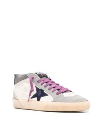 hellbeige Leder niedrige Sneakers von Golden Goose