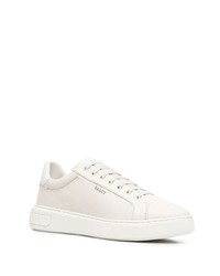 hellbeige Leder niedrige Sneakers von Bally