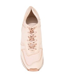 hellbeige Leder niedrige Sneakers von Hender Scheme