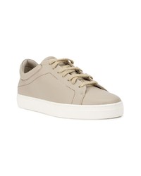 hellbeige Leder niedrige Sneakers von Yatay