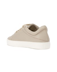 hellbeige Leder niedrige Sneakers von Yatay