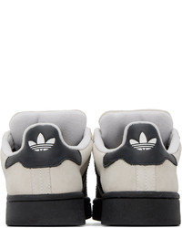 hellbeige Leder niedrige Sneakers von adidas Originals