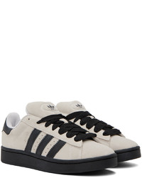 hellbeige Leder niedrige Sneakers von adidas Originals