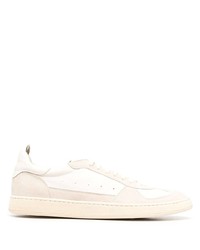 hellbeige Leder niedrige Sneakers von Officine Creative