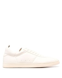 hellbeige Leder niedrige Sneakers von Officine Creative