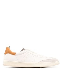 hellbeige Leder niedrige Sneakers von Officine Creative