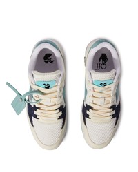 hellbeige Leder niedrige Sneakers von Off-White