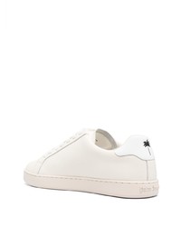 hellbeige Leder niedrige Sneakers von Palm Angels