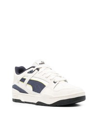 hellbeige Leder niedrige Sneakers von Puma