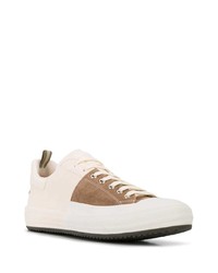 hellbeige Leder niedrige Sneakers von Officine Creative