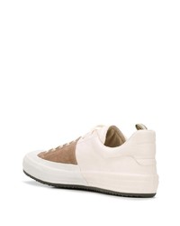 hellbeige Leder niedrige Sneakers von Officine Creative