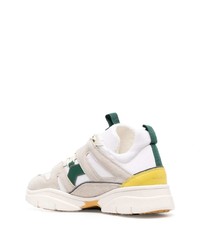 hellbeige Leder niedrige Sneakers von Isabel Marant